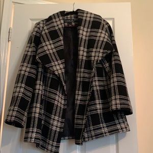 Warm black and white coat